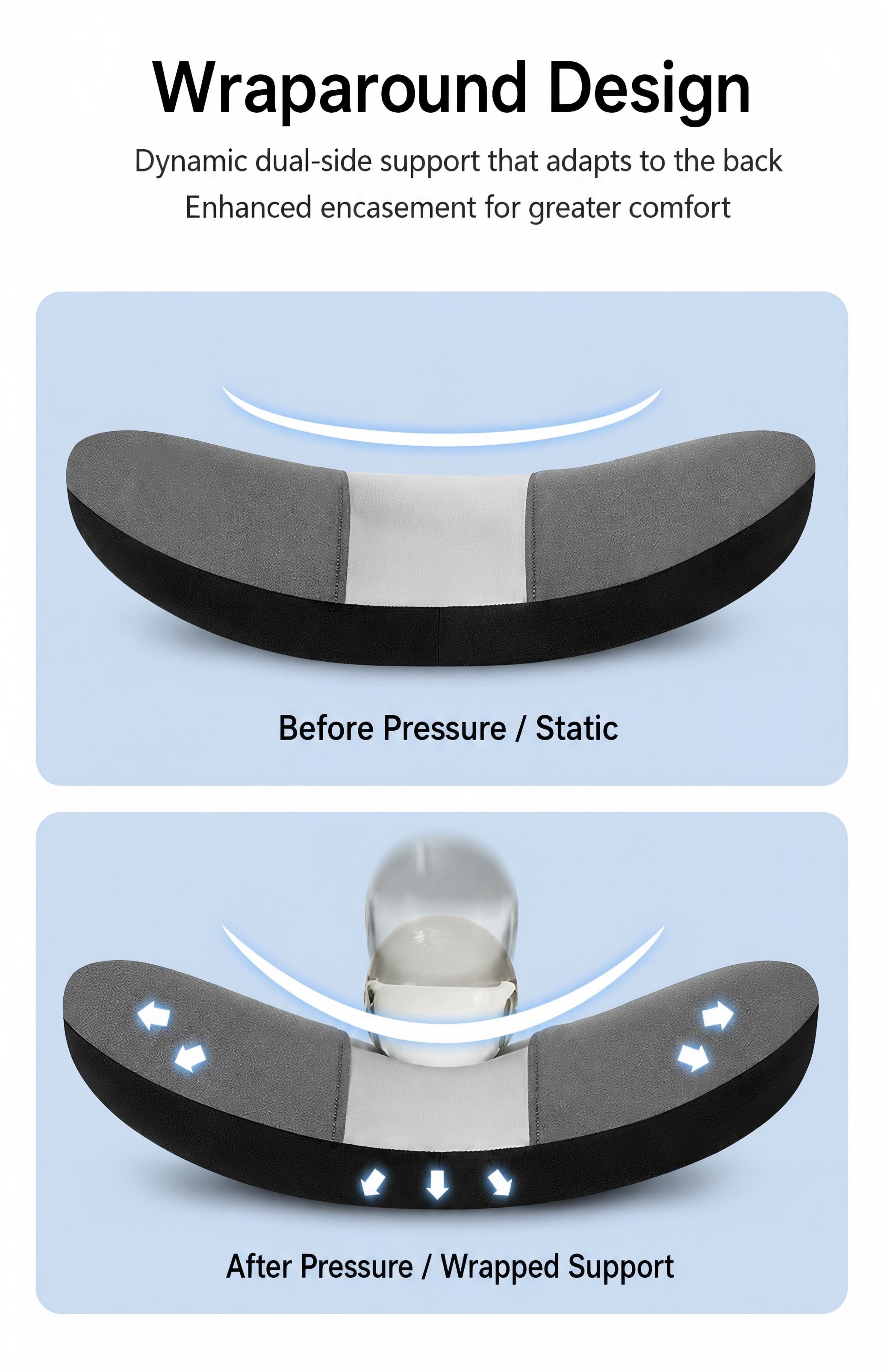 Far-infrared Heating Lumbar Support Cushion